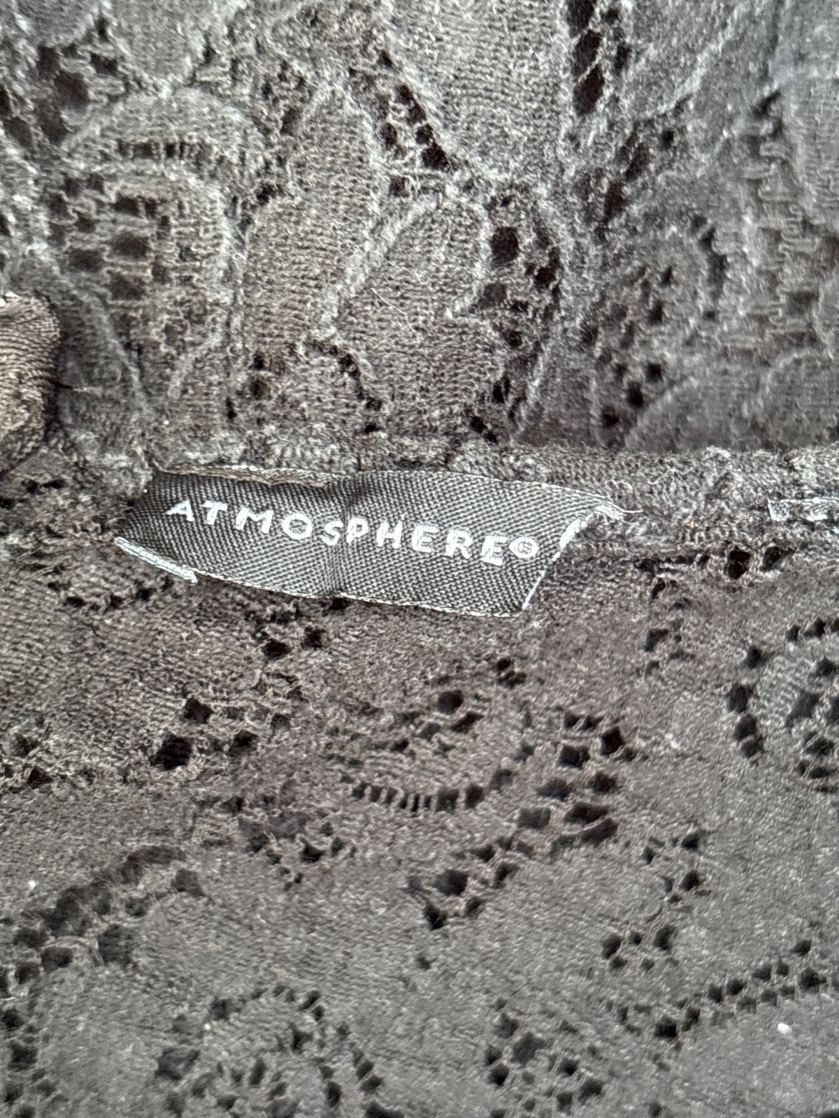 ATMOSPHERE PRIMARK BLACK LACEY ONE PIECE SHORT PLAYSUIT- SMALL UK 8/10 image 8