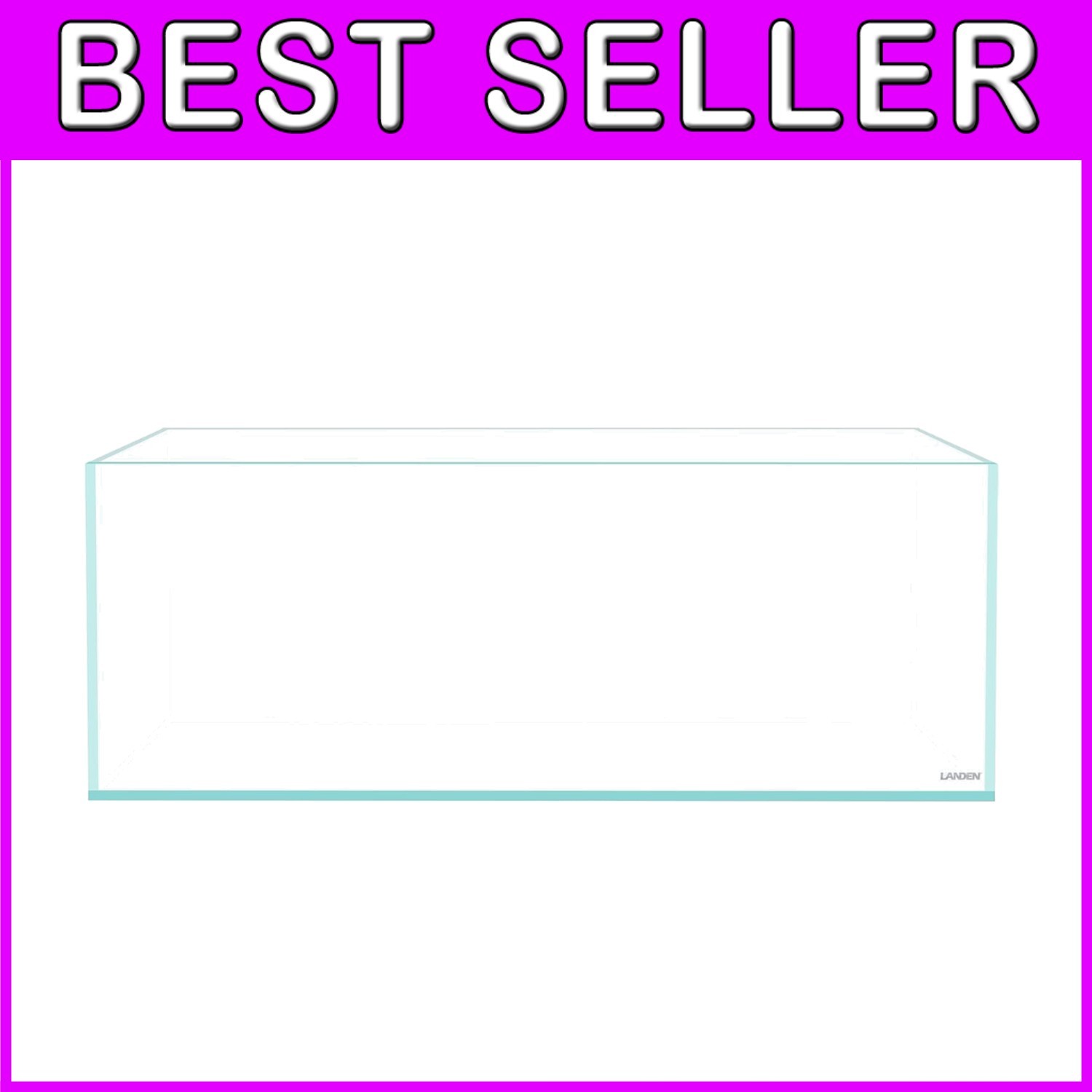 22.1 Gal Rimless Shallow Fish Tank - Perfect for Stunning Aquascaping Displays