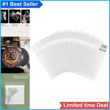 12.75 x 12.5 Inch Clear Resealable Plastic Bags 200 Pack Acid Free Archival Art