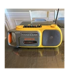 Sony Sports CFM-104 AM/FM Radio Cassette Player Portable Headphone Jack Yellow