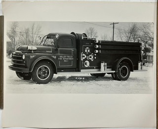 Valley Falls NY 1950 Dodge American La France pumper Fire Apparatus Photo A69