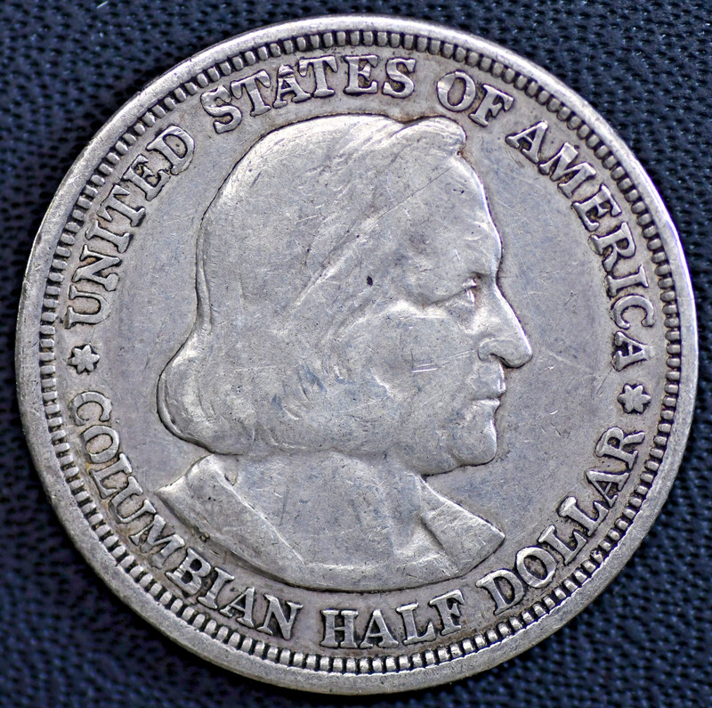 1893 Columbian Exposition Commemorative Half EF
