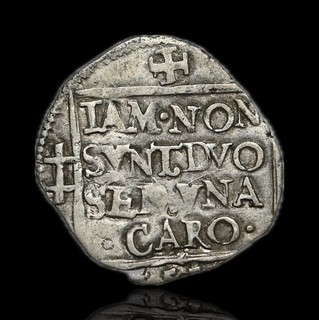 SCOTLAND. Mary Queen of Scots 1542 1567. Billon Twelvepenny groat – ‘Nonsunt’