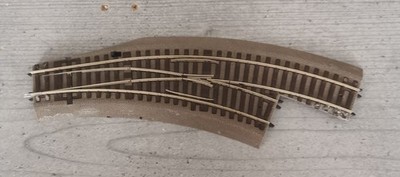 Roco 42557 H0 Weiche rechts mit Gummibettung Bogenweiche BWr 2/3