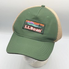 LL Bean Green Katahdin Patch Foam Meshback Snapback Hat Cap Outdoors Maine