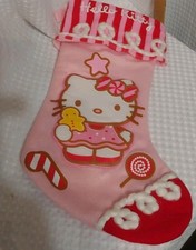 Rare 2013 Sanrio Hello Kitty By Kurt Adler Pink Christmas Stocking Candy Lovely