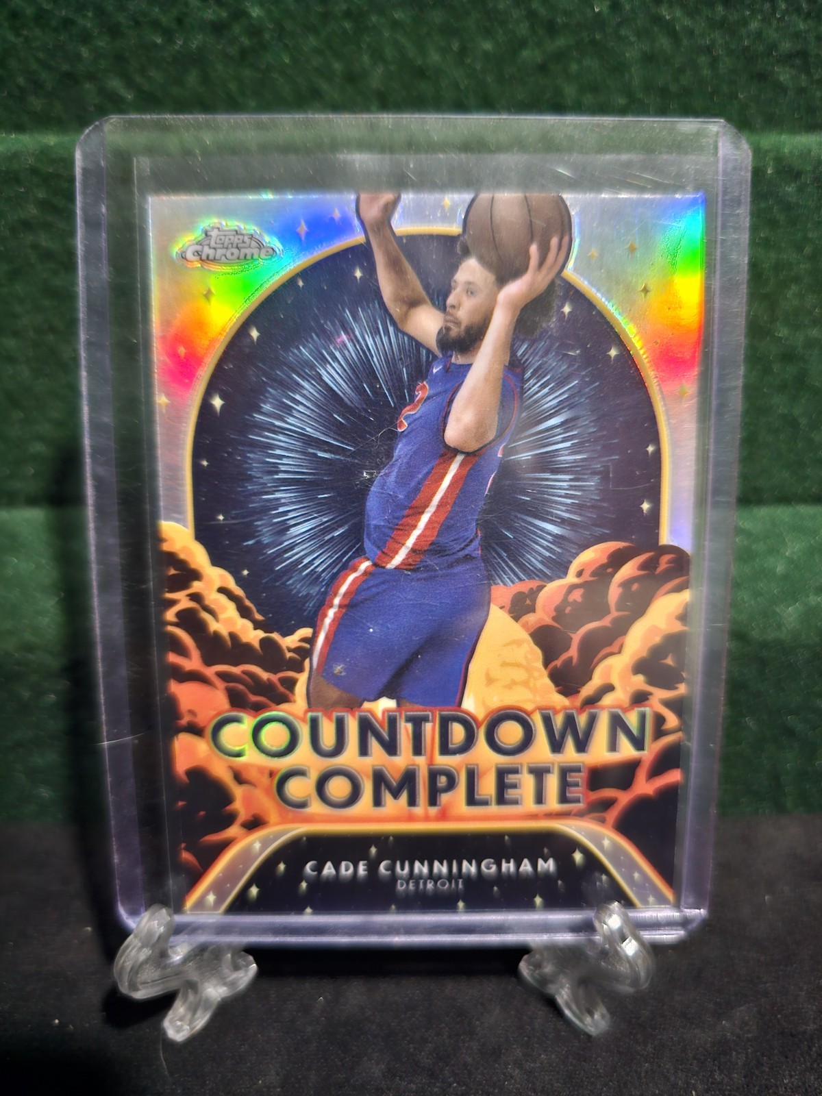 2025 Topps Chrome Cade Cunningham Countdown Complete Refractor #CC-10 Pistons