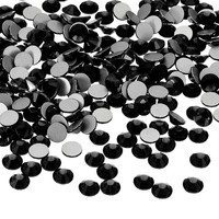 400 Stk. SS30 Runde Strasssteine 6,3-6,5Mm FüR Glas In Schwarz