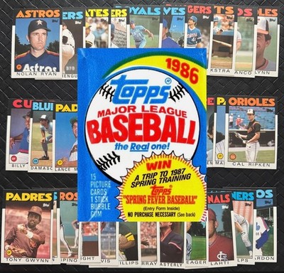1986 Topps MLB BASEBALL Cards Complete Your Set U Pick Bo Jackson 2/4