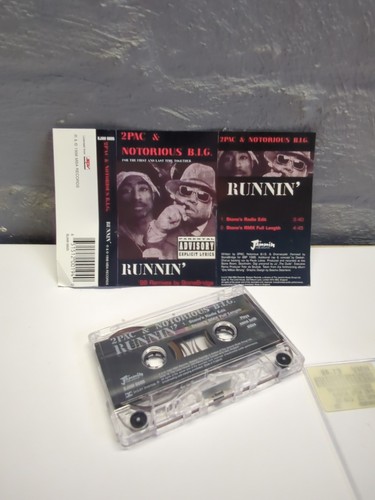 2Pac & Notorious B.I.G 'Runnin' Cassette Tape Single *selten* 90er Hip Hop MBA - Bild 6 von 6