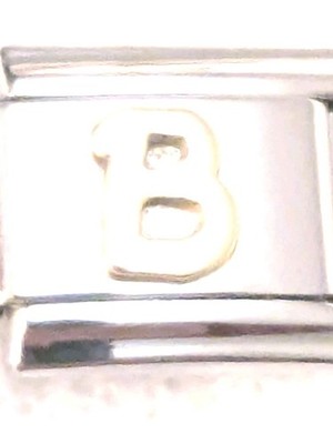 Authentic Walt Disney Modular 9mm  Link Letter B  Italian Charm E85