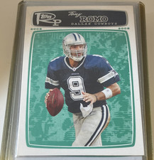 Topps 2008 Rookie Progression Tony Romo #60 Dallas Cowboys NFL Football Card. rookie card picture