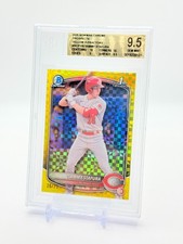 Sammy Stafura Yellow X-Fractor /75 #BCP100 2025 Bowman Chrome Prospects BGS 9.5