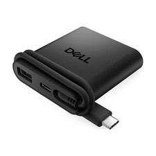 Dell 4-in-1 Type C Laptop Docking Station USB-C Travel Adapter