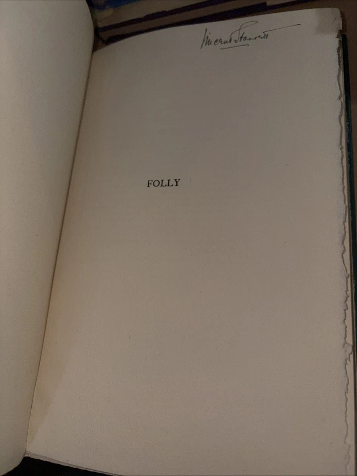 Signed! Folly and other poems by Theodore Maynard 1918 Poetry HC - Image 4 of 4