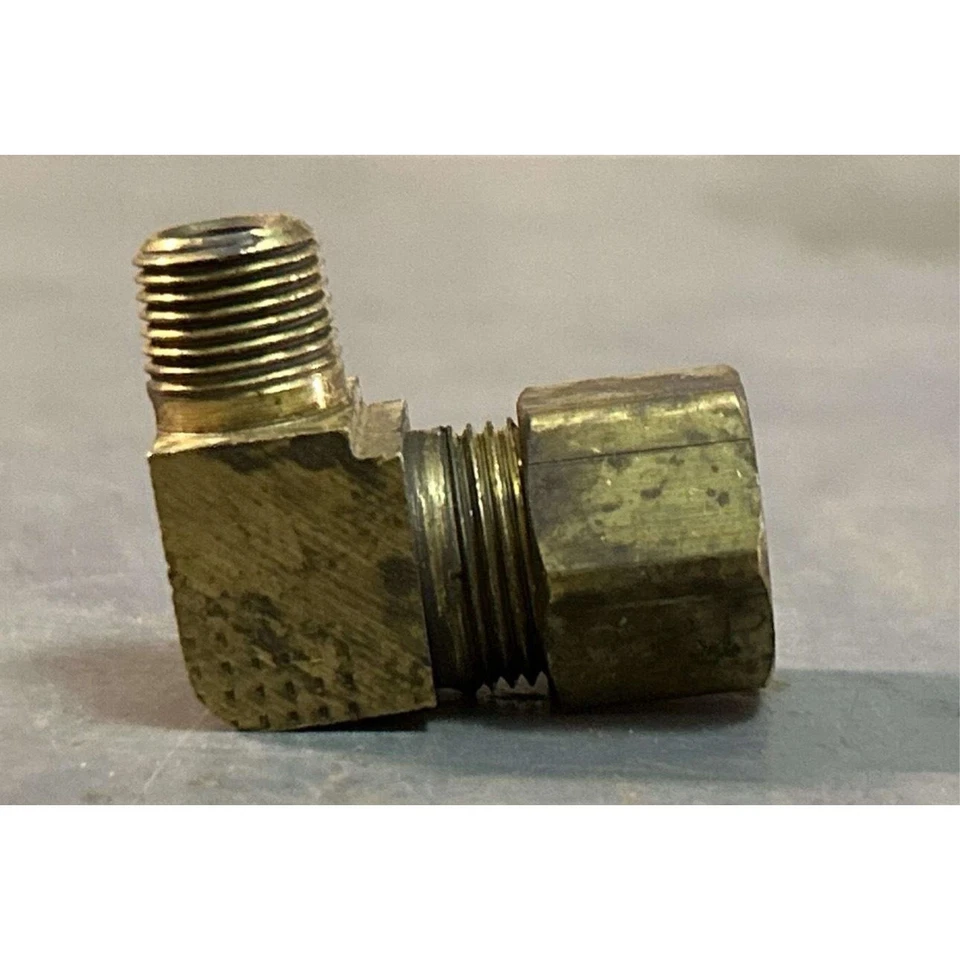 Parker Brass Fittings Elbow 1/8 Inch 90 Degree 1000PSI Extended Male 269C62 10PK - Image 3 of 4