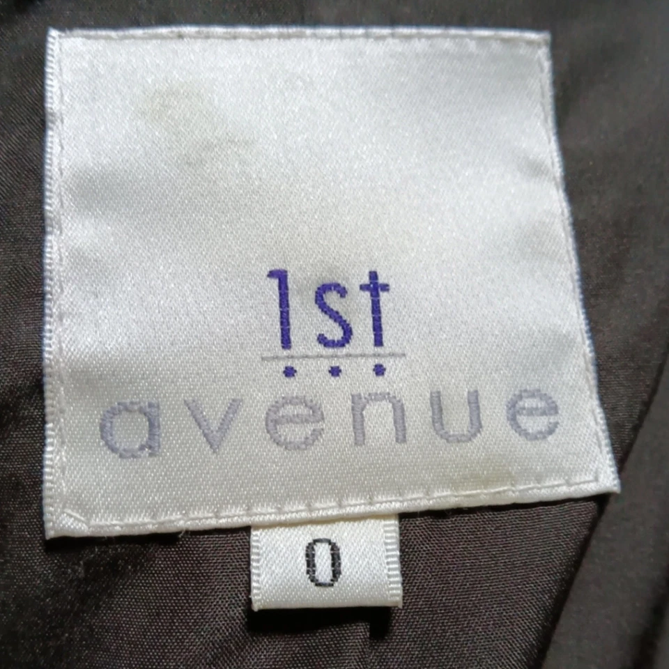 1st Avenue Lambskin Racoon Fur Down Filled Brown Puffer long line Coat size S - Image 4 of 4