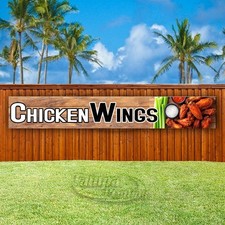 CHICKEN WINGS Advertising Food Restaurant Vinyl Banner Flag Sign USA XL02082