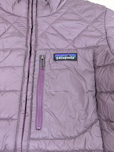 Abrigo Parka Patagonia Mujer Pequeño Púrpura Nano Puff Largo Aislante Chaqueta Cálido - Imagen 2 de 14