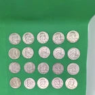 Franklin Half Dollar Lot of  20 90%Silver 50C Coins Circulated