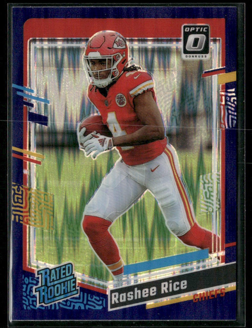 2023 Donruss Optic #257 Rashee Rice Purple Shock