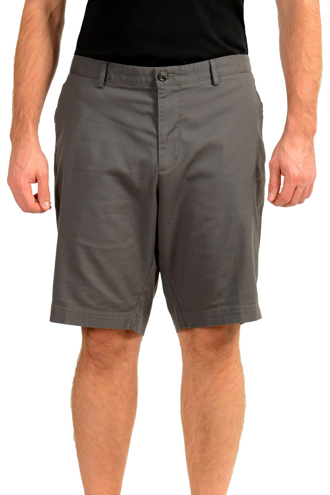 Hugo Boss Мужские шорты Slice-Short1 Серые шорты на плоской подошве спереди US 40R IT 56 15390₽
