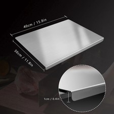 Tabla de cortar de acero inoxidable 304 bloque de carnicero cocina preparación de alimentos tabla de cortar