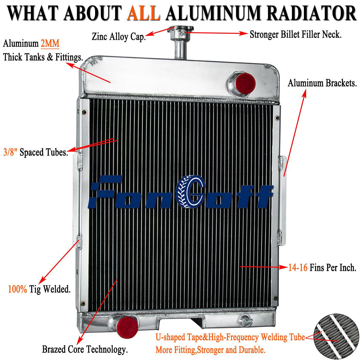 #378713R92 4 Rows Radiator For International Farmall 706 656 756 766 2656 2706