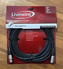 Livewire Essential 25 Foot XLR Microphone Cable. XLR Male to XLR Female NEW