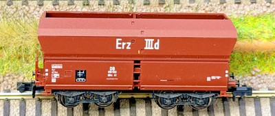 Minitrix 15458-05 Spur N Selbstentladewagen Erz IIId (OOtz 41) Erz OVP