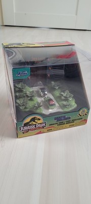 Jurassic Park 30th Anniversary Nano Scene with 2 cars Jada Toys