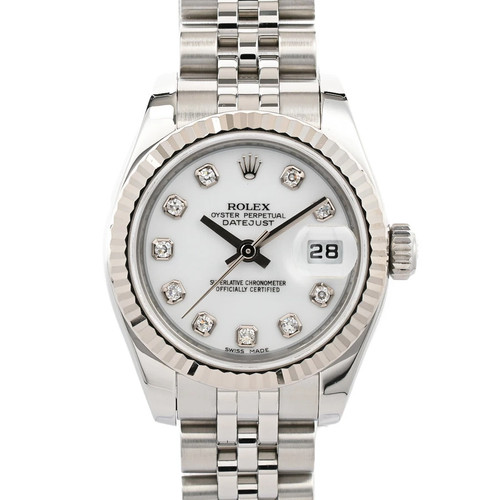 ROLEX Rolex 179174G White Case Size 26mm Ladies Used Watch #51612