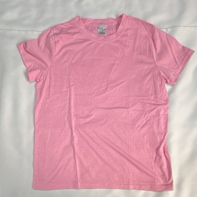 Gildan Pink Women's Short Sleeve T-Shirt Size S 100% Polyester A2