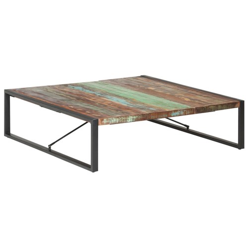 Coffee Table 140x140x40cm Solid Wood Reclaimed Sofa Lounge Lamp Side Storage - Picture 9 of 11