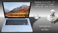 Apple Macbook Pro A1278 - 13" - Intel Core i5 - 2.4 GHz - RAM 6 GB - SSD 250 Go