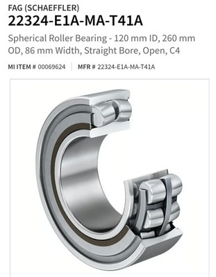 FAG 22324EAS.MA.T41A Bearing