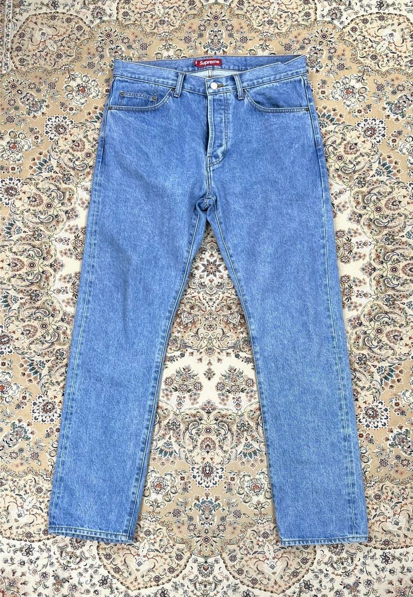 Supreme Blue Regular Size Jeans for Men | eBay