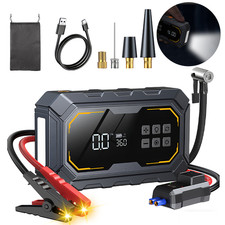10000A Car Jump Starter With Air Compressor Pack Booster 12V PowerBank Emergency