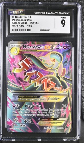 CGC 9 MINT M Gardevoir EX Steam Siege 112/114 Ultra Rare Holo Pokemon Karte - Bild 1 von 2