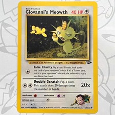 Wizards of the Coast Giovanni's Meowth 43/132 Gym Challenge Common Unlimited on eBay