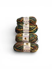 Lion Brand Yarn Basic Stitch Anti-Pilling Color is Robinwood Lot of 4 Skeins
