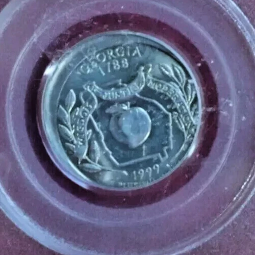 1999 P 25C Washington Struck 5% Off Center • PCGS MS 64. LOW SHIPPING - Image 4 of 4