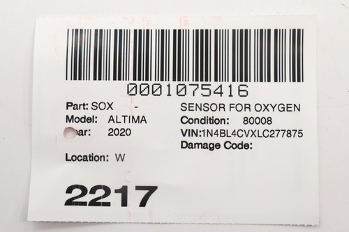 2019 - 2025 NISSAN ALTIMA ENGINE EMISSION SYSTEM LAMBDA O2 OXYGEN SENSOR OEM - Bild 11 von 11