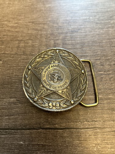 Illinois Association Chief Of Police Belt Buckle  - Picture 2 of 8