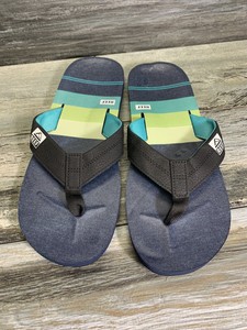 green reef flip flops