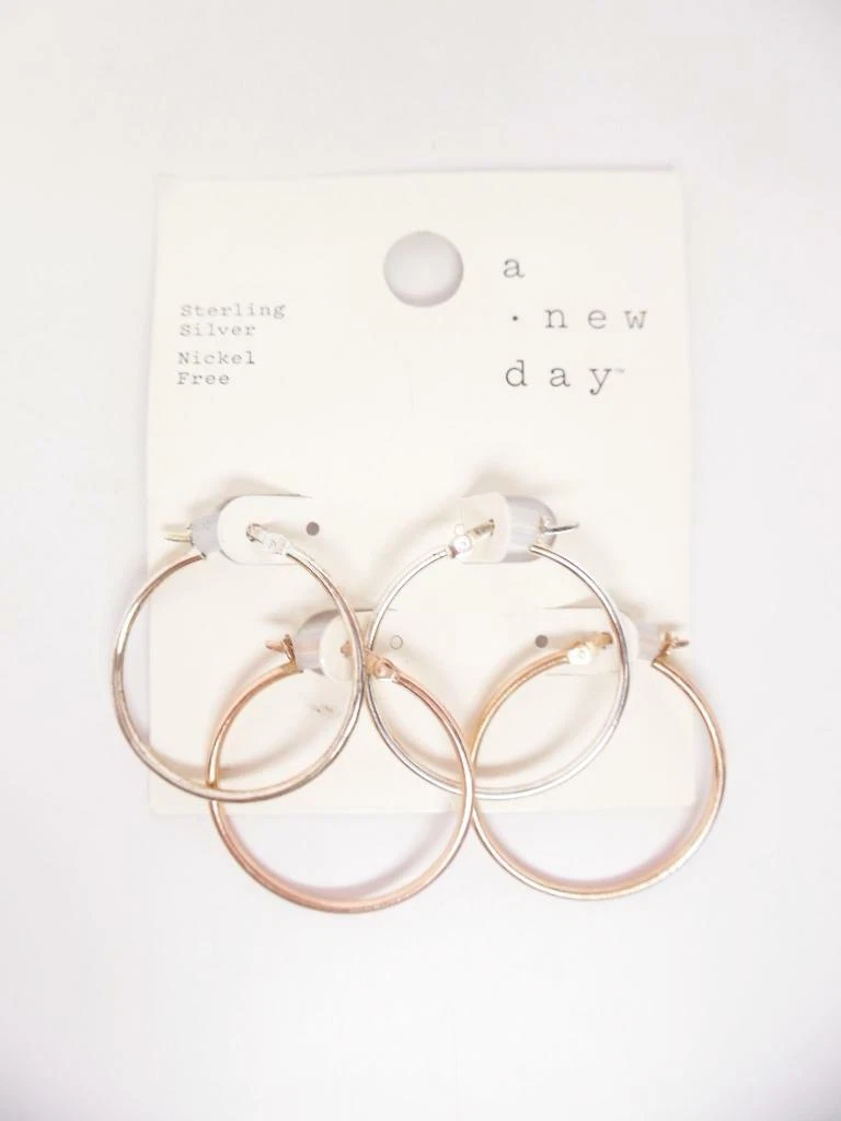 Sterling silver sale hoop earring sets