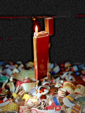 S.T.Dupont Tischfeuerzeug, Linie 1, goldf, Chinalack sunburst, REVISIONIERT, TOP