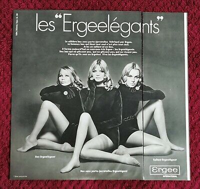 1968 STOCKING TIGHT /& HOSIERY  French Magazine Print AD LE BOURGET