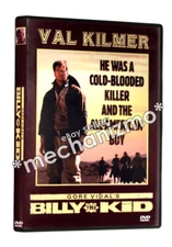 Gore Vidal's BILLY THE KID (1989) DVD MOD Val Kilmer Rene Auberjonois REG 1 RARE