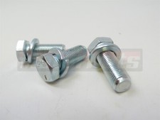 Sbc Chevy Chrome Crankshaft Pulley Bolt Kit 38 - 24 X 1 Sbc 305 327 350 Bolts